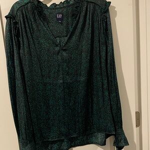 GAP Women's Dark Green Blouse